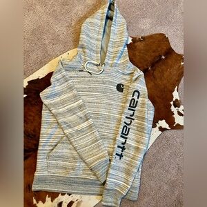 Carhartt Heather Gray Striped Pullover